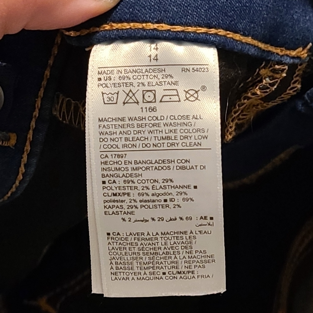 OLD Navy Girl's Ballerina Blue Jeans, size 14 - Picture 6 of 8